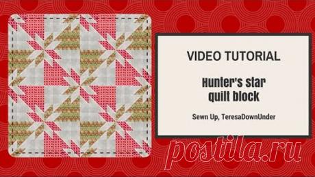 Video tutorial Hunter´s star quilt block