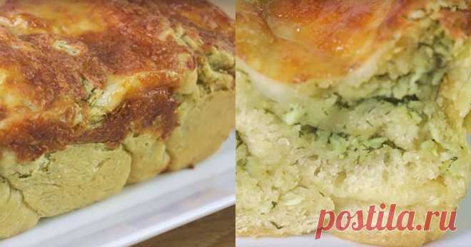 Пирог с сыром и зеленью