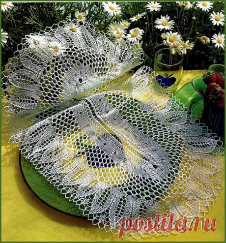 Овальная салфетка...