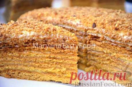 Рецепт: Торт "Медовый пух", или "Медовик" на RussianFood.com