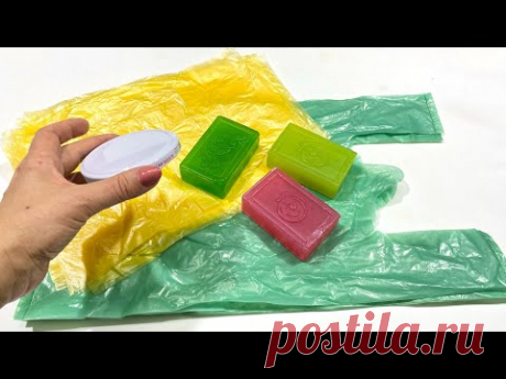 Невероятная идея с пакетиками и мылом/сделай сам