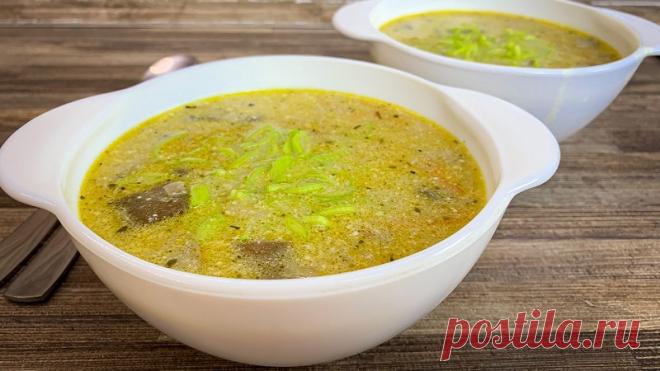 Грибной суп по-старорусски. Густой и наваристый.