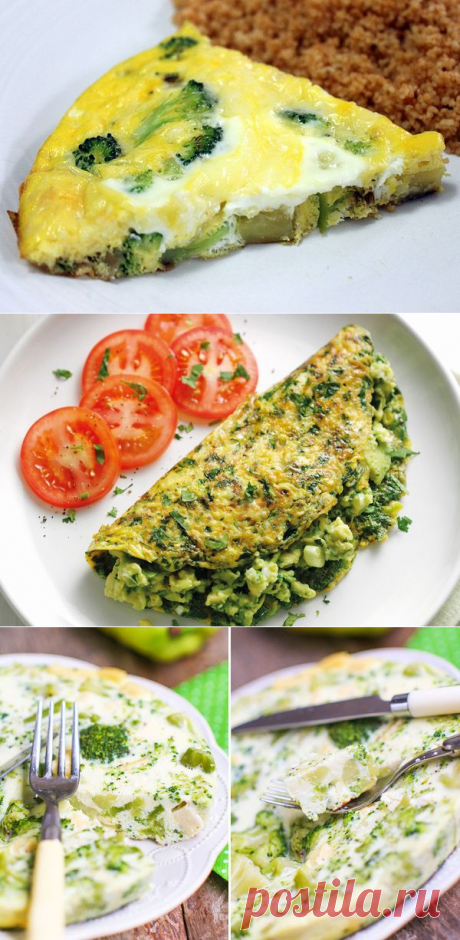 Готовим вкусный омлет с брокколи на сковороде
