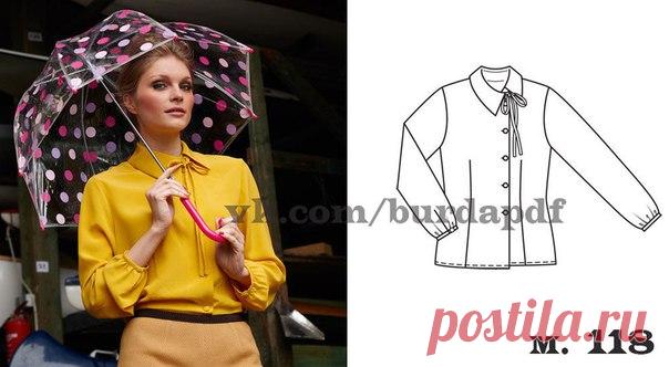 Блузка с асимметричной застежкой 
Разм. 36—44 (евро) 

Вам потребуется: Крепдешин 2,00–2,00–2,20–2,20–2,20 м шириной 130 см; флизелин G 785; 6 обтяжных пуговиц; 2 меньшие обтяжные пуговицы для манжет. 
Рекомендуемые ткани: легкие, мягко драпирующиеся блузочные ткани.

Спасибо за выкройку группе Бесплатные выкройки 
#выкройки #выкройкиженские #выкройкибесплатные #выкройкаблузки