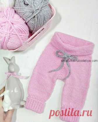 Штанишки для малыша Штанишки для малыша спицами. Теплые простые штаны спицами для малышей