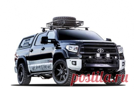 Ferra.ru - Toyota представила концепт Tundra с грилем, тремя телевизорами и PS4 на борту