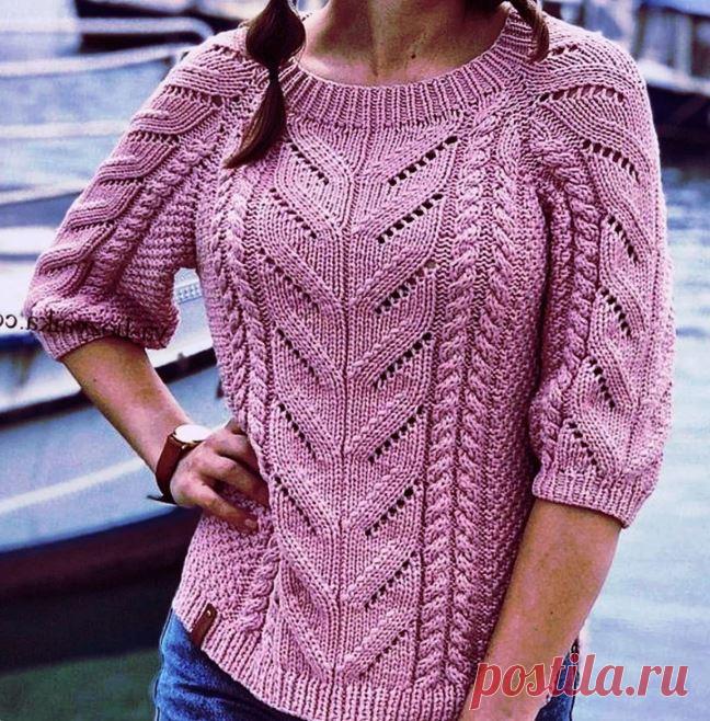 Описание вязания свитера Схемы узоров