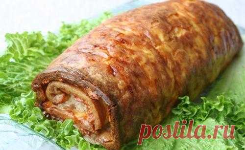 Яично-мясной рулет