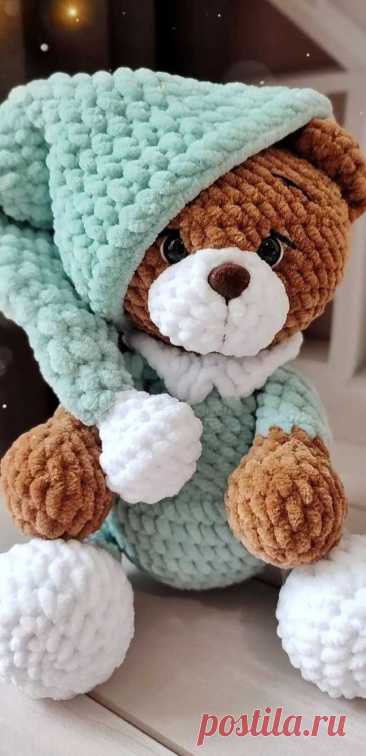 PDF Мишка и Зайка крючком. FREE crochet pattern; Аmigurumi animal patterns. Амигуруми схемы и описания на русском. Вязаные игрушки и поделки своими руками #amimore - плюшевый мишка, большой медведь из плюшевой пряжи, медвежонок.