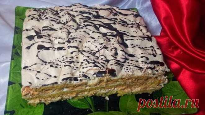 Торт - Воздушный Сникерс (Cake - Air Snickers). Торт-безе