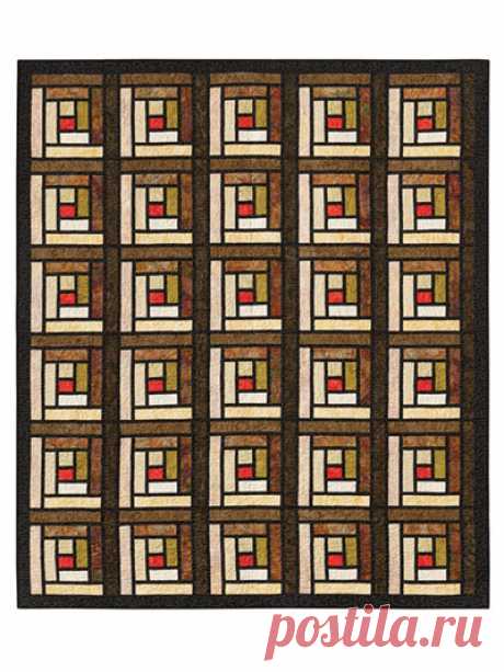 EXCLUSIVELY ANNIE'S QUILT DESIGNS: Stained Glass Logs Pattern