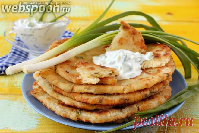 Лепёшки с сыром, курицей и зелёным луком с фото | Рецепт лепешек с курицей | Лепешки с яйцом на Webspoon.ru