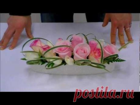 月刊フローリスト２０１３年５月号How to Do 動画～ミスカンサステクニック編~How to arrangement flowers and ikebana flowers arrangement - YouTube