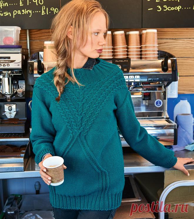Подборка стильных вязаных свитеров, пуловеров и джемперов спицами на осень и зиму 2023. Оставляем схемы узоров и выкройки к изделиям | Магазин пряжи и товаров для вязания Pryazha.su | Дзен
