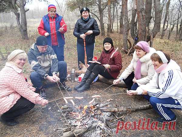отдых у костра