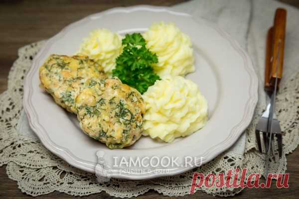 Куриные оладьи с сыром и укропом