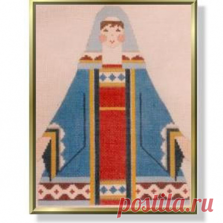 CD954 Mary 10 " 13 Mesh DISEÑOS DE CAROL DUPREE Quail Run Designs - The NeedleArt Closet