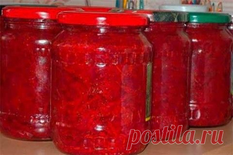 Борщевая заправка с капустой на зиму | Домашняя кулинария