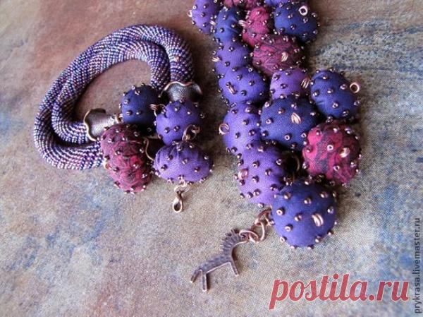 Как сделать текстильные бусины - Ярмарка Мастеров - ручная работа, handmade