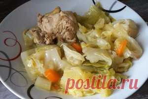 Молодая капуста с курицей (сербская кухня) рецепт с фото