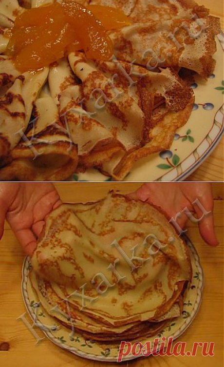 Кухарка: домашняя кухня, видео, кулинария, рецепты, советы, фото| Тонкие блинчики с крахмалом