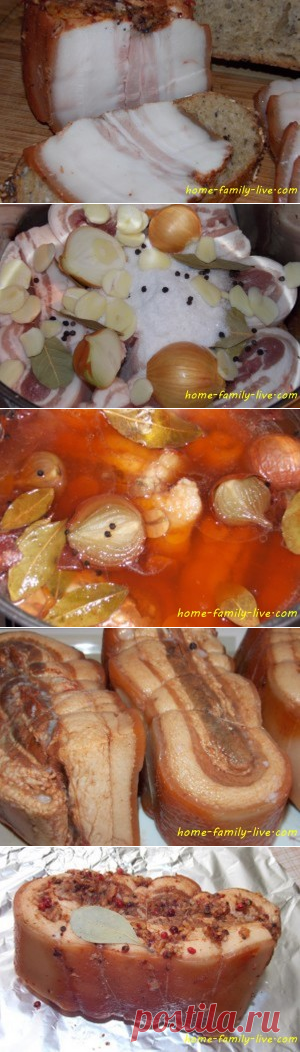 Грудинка в луковой шелухе - Кулинарные рецептыКулинарные рецепты