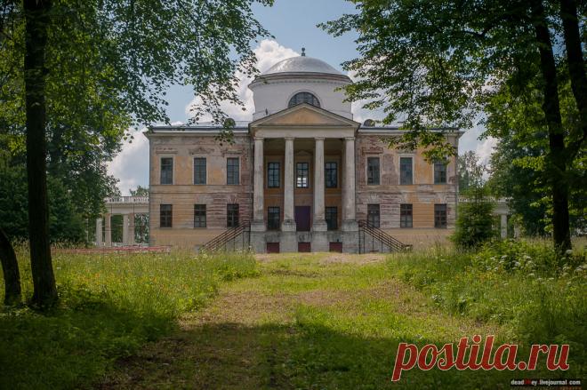 Парковый фасад.  |  Усадьба ЗНАМЕНСКОЕ-РАЕК, Тверская область, Торжокский район - Летопись Русской Усадьбы