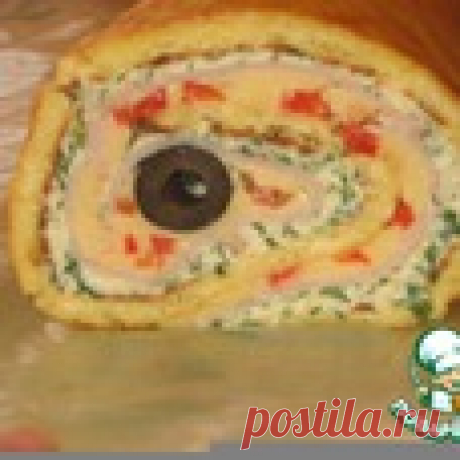 Праздничный сырный рулет Кулинарный рецепт