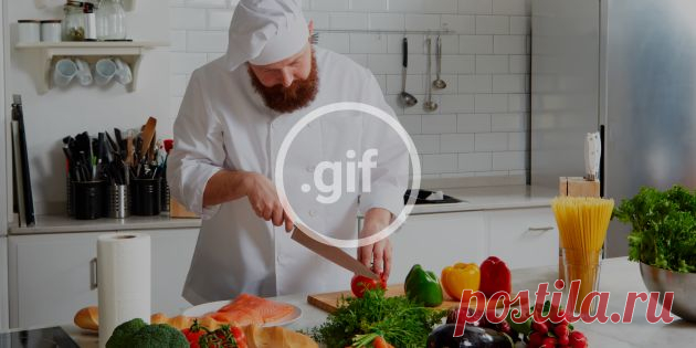 Гиф-гид от шеф-повара: нарезка овощей и разделка рыбы | Четыре вкуса