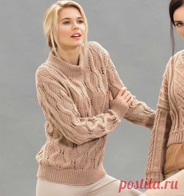 Джемпер с узором из ромбов

Сплошной узор из ромбов и эластичные планки — вот облик классического вязаного джемпера.

Размеры
38/40

ВАМ ПОТРЕБУЕТСЯ
Пряжа (75% шерсти, 25% нейлона; 133 м/50 г) — 500 г песочной; спицы №5 и 5,5; круговые спицы №5.

УЗОРЫ И СХЕМЫ

РЕЗИНКА
Вязать спицами №5 = ряды в прямом и обратном направлении (нечетное число петель). 

Лицевые ряды: кромочная, попеременно 1 лицевая, 1 изнаночная, закончить 1 лицевой и кромочной. 

Изнаночные ряды: петли про...