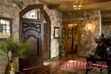 Foyer - rustic - entry - minneapolis - by Gabberts Design Studio