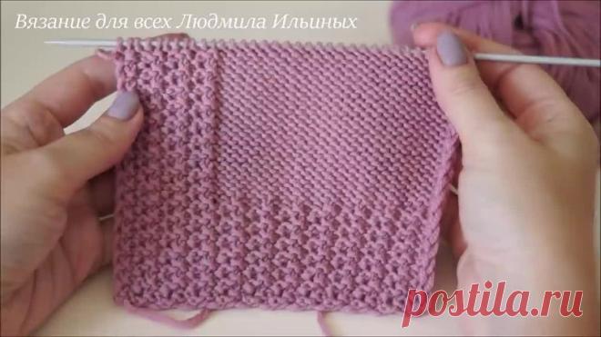 Очень красивая и аккуратная планка спицами, которая отлично подойдет для кардигана!