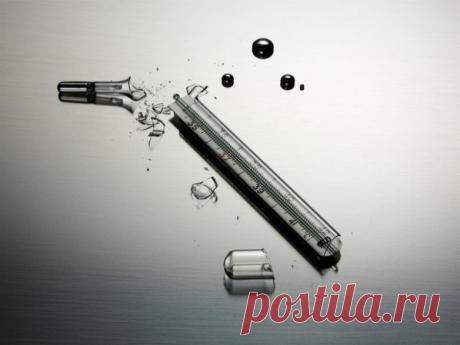 Что делать, если разбился ртутный градусник? / Будьте здоровы