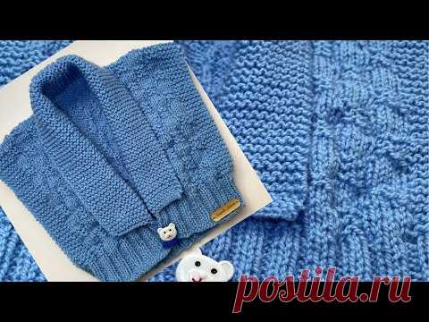 COLETINHO DE TRICÔ PARA BEBÊ - COM GOLINHA