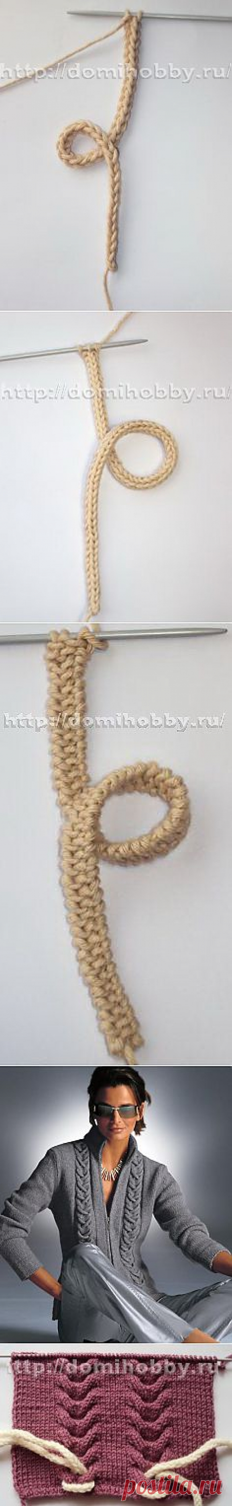 Вязание шнуров спицами.