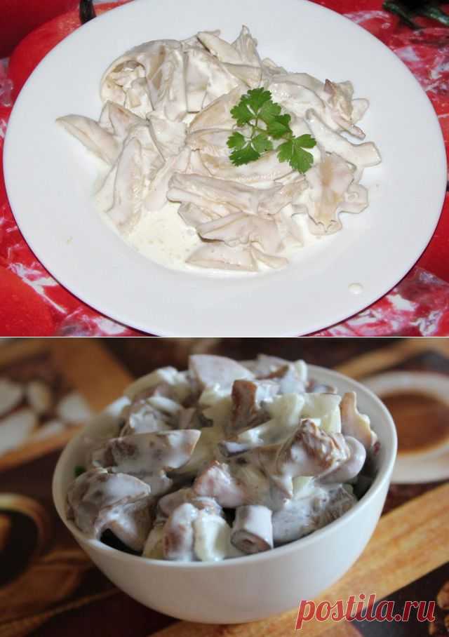 Соленые или маринованные грибы в сметане