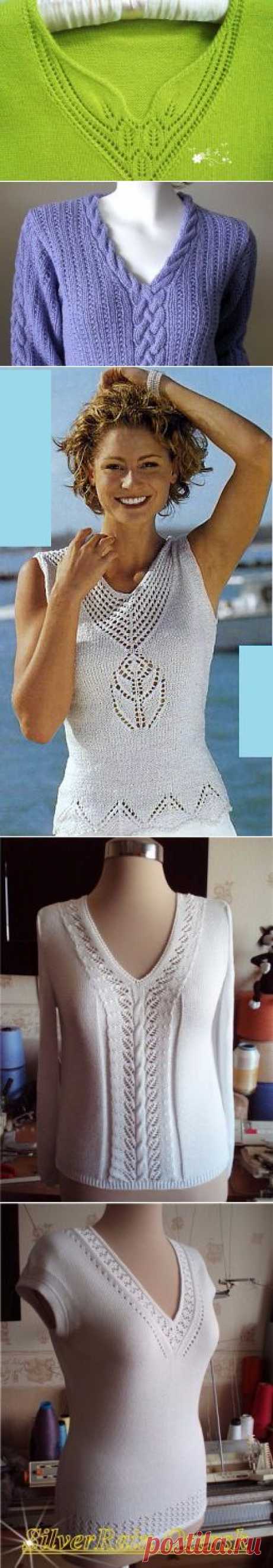 Пуловер и оформление V-образного выреза — Рукоделие