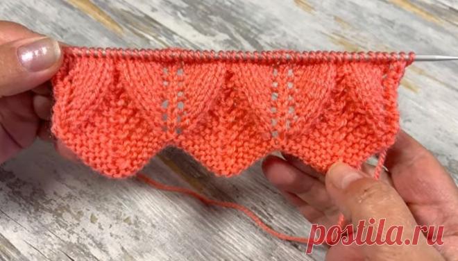 Очень красивая и нежная кайма для отделки края изделия