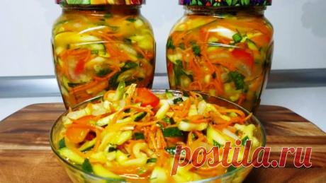 Надзвичайно смачна закуска з кабачків і огірків на зиму. Всі, хто пробує, просять рецепт | Смачні рецепти домашніх страв