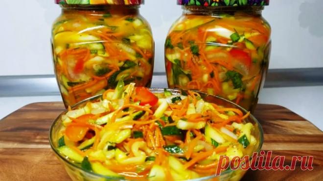Надзвичайно смачна закуска з кабачків і огірків на зиму. Всі, хто пробує, просять рецепт | Смачні рецепти домашніх страв
