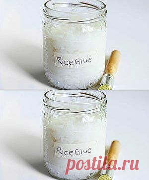Как создать рисовый клей.