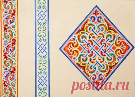 этнические орнаменты » Традиционный монгольский орнамент