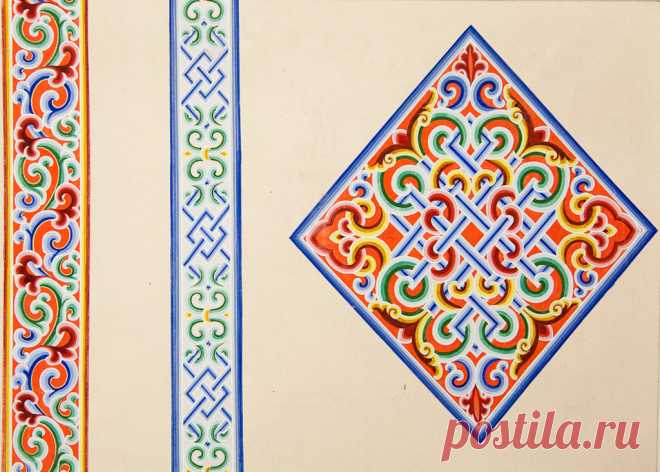 этнические орнаменты » Традиционный монгольский орнамент