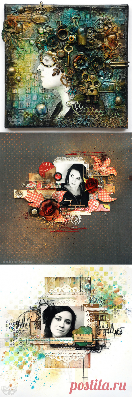 Королева коллажей mixed-media Finnabair.