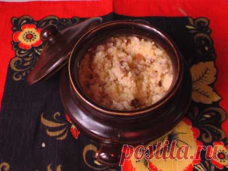 Пшенная каша в горшочке.