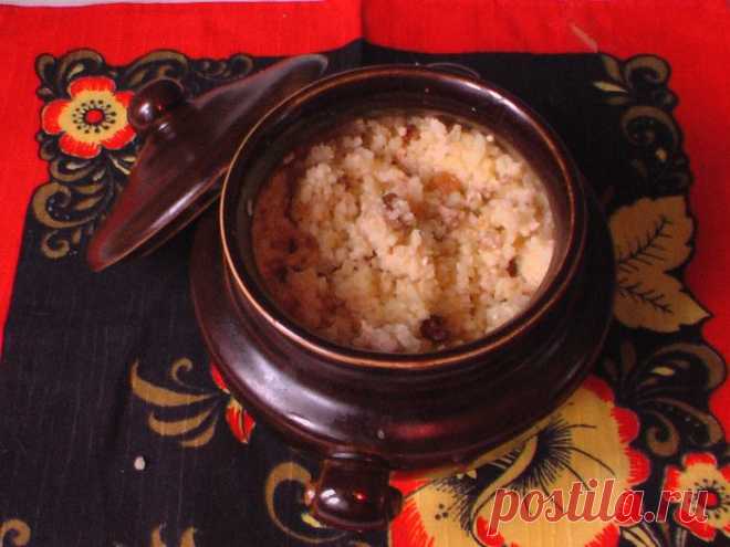 Пшенная каша в горшочке.
