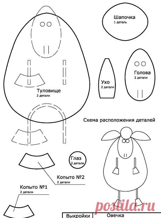 Шьем мягкие игрушки – веселые овечки и барашки