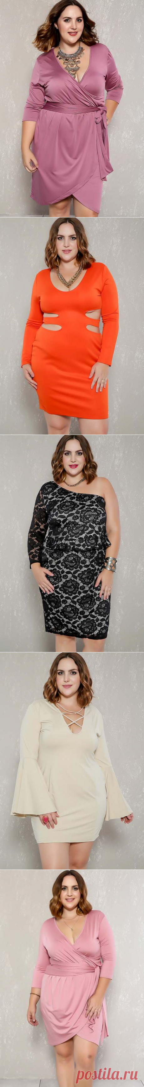 Платья для полных американского бренда Ami осень 2017