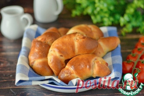 Рогалики с копчёной грудинкой и сыром – кулинарный рецепт
