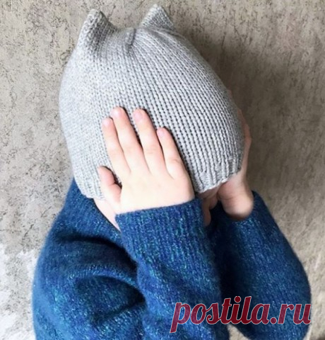 Кото-шапка спицами, описание и схема вязания, Вязание для детей